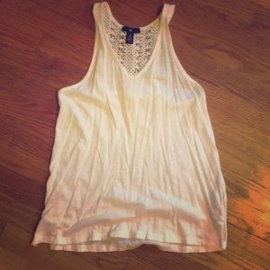 Gap tank top with crochet back